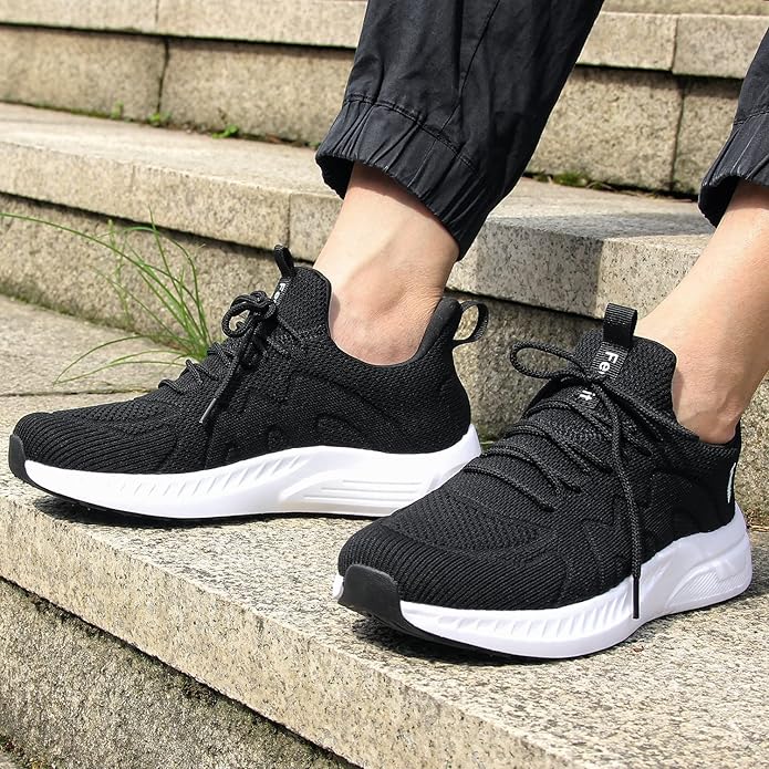 Men’s Running Trainers – Lightweight Breathable Sports Sneakers, Comfortable Gym Fitness Shoes for Walking, Jogging & Training