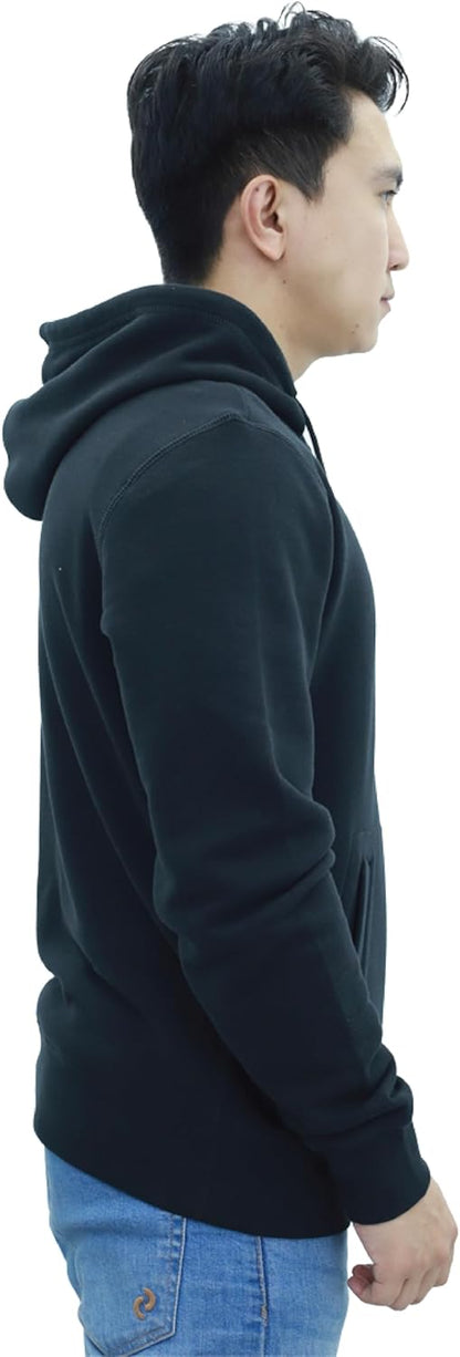 Hoodies for Men UK Premium Grade| 100% Original Plain Mens Hoodies Pullover Year-Round Cotton Fleece Hooded Sweatshirt
