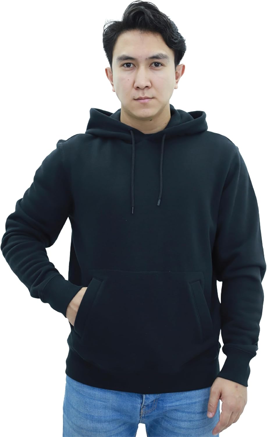 Hoodies for Men UK Premium Grade| 100% Original Plain Mens Hoodies Pullover Year-Round Cotton Fleece Hooded Sweatshirt