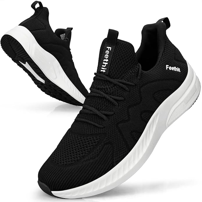 Men’s Running Trainers – Lightweight Breathable Sports Sneakers, Comfortable Gym Fitness Shoes for Walking, Jogging & Training