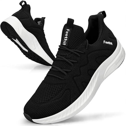 Men’s Running Trainers – Lightweight Breathable Sports Sneakers, Comfortable Gym Fitness Shoes for Walking, Jogging & Training