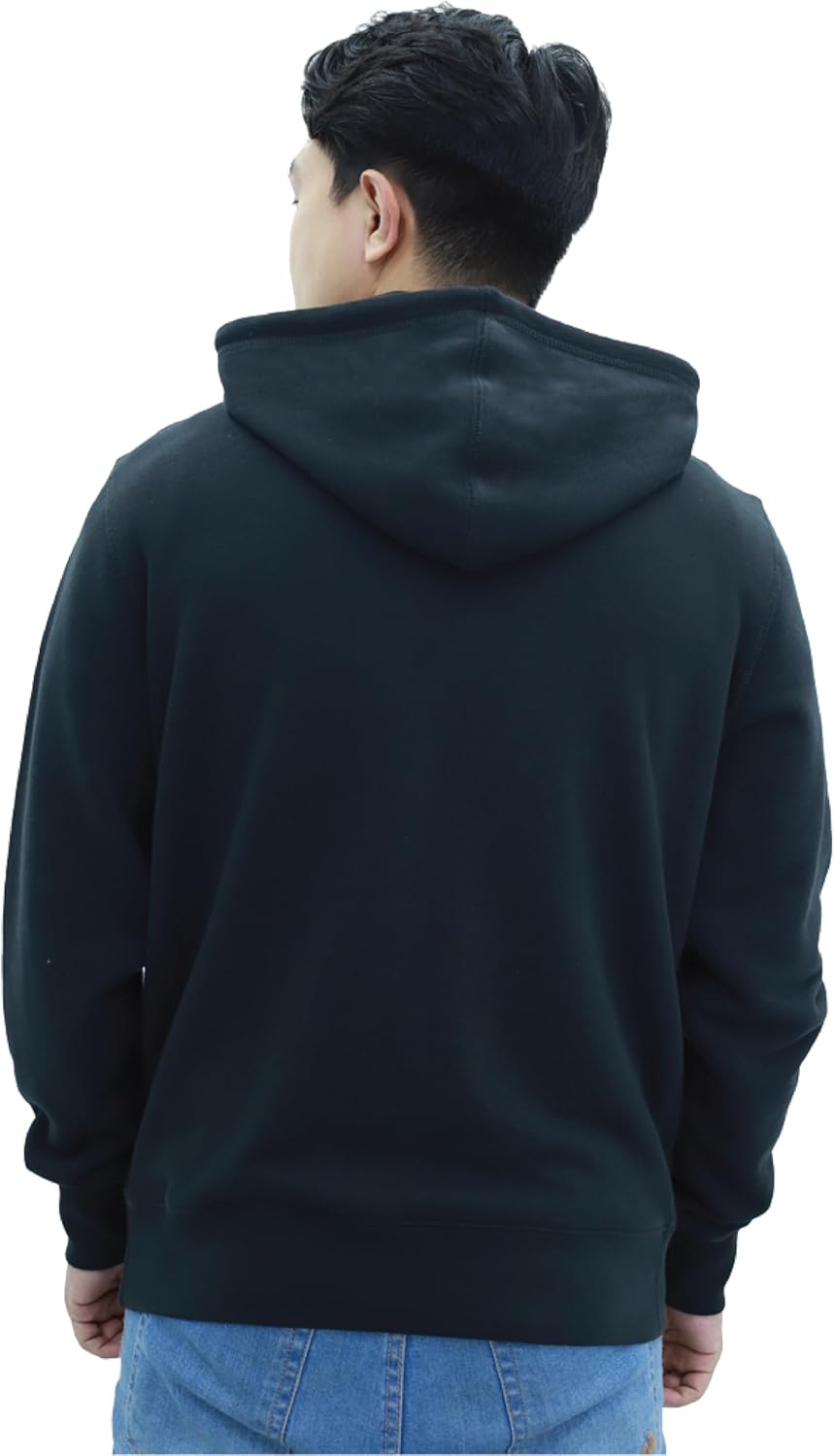 Hoodies for Men UK Premium Grade| 100% Original Plain Mens Hoodies Pullover Year-Round Cotton Fleece Hooded Sweatshirt