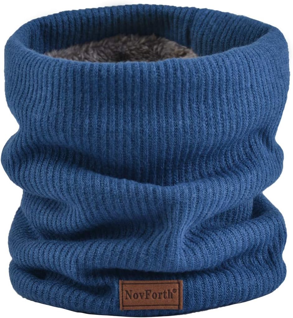 Men’s & Women’s Winter Neck Warmer – Fleece-Lined Infinity Scarf, Thick & Windproof