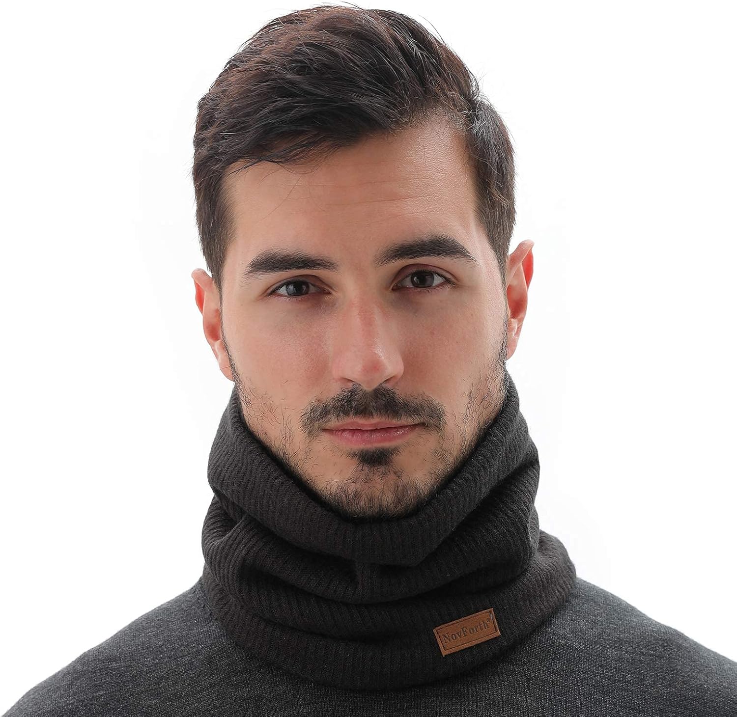 Men’s & Women’s Winter Neck Warmer – Fleece-Lined Infinity Scarf, Thick & Windproof