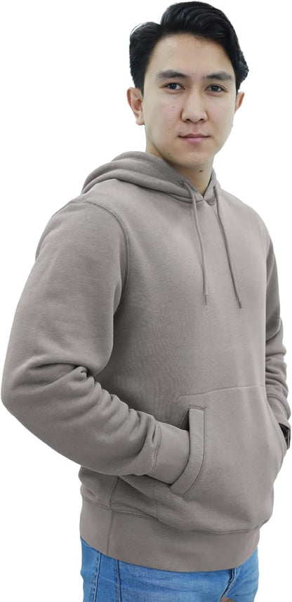 Hoodies for Men UK Premium Grade| 100% Original Plain Mens Hoodies Pullover Year-Round Cotton Fleece Hooded Sweatshirt