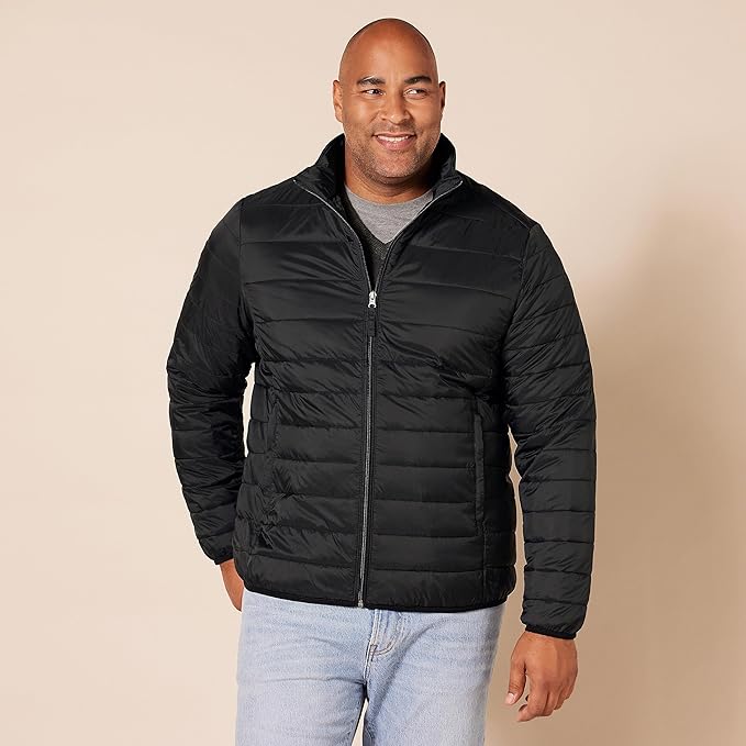 Men'S Packable Lightweight Water-Resistant Puffer Jacket (Available in Big & Tall)