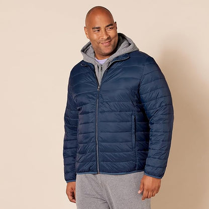 Men'S Packable Lightweight Water-Resistant Puffer Jacket (Available in Big & Tall)