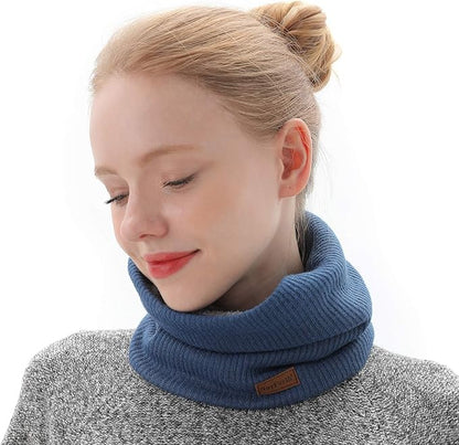 Men’s & Women’s Winter Neck Warmer – Fleece-Lined Infinity Scarf, Thick & Windproof