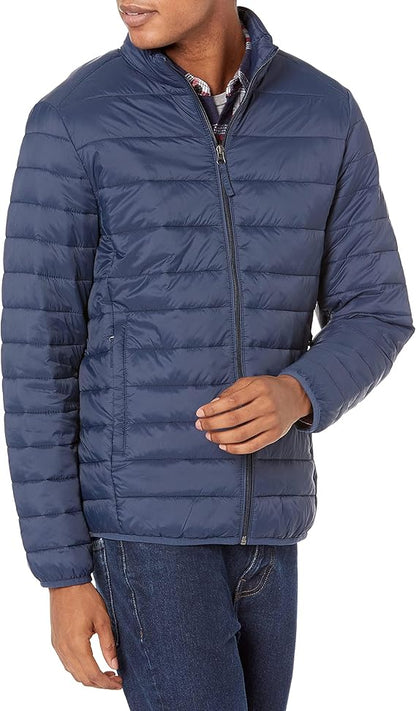 Men'S Packable Lightweight Water-Resistant Puffer Jacket (Available in Big & Tall)
